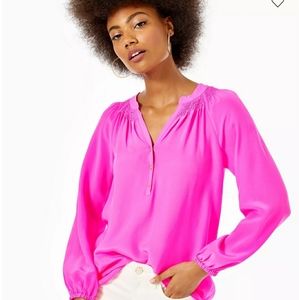Silk Lilly Pulitzer Elsa Blouse